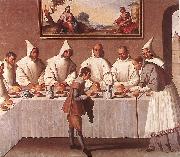 ZURBARAN  Francisco de St Hugo of Grenoble in the Carthusian Refectory Spain oil painting reproduction